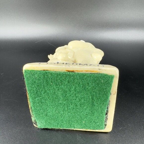 Vintage 1972 Worlds Worst Fisherman Figurine Made In USA W&R Berries CO Resin - Picture 5 of 9